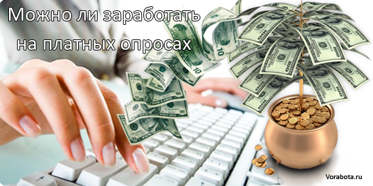 Заработок на опросах в интернете за деньги